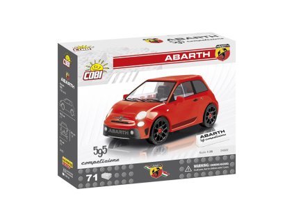 Fiat Abarth 595 - stavebnice 1:35 - COBI  Fiat Abarth 595 - Model KIT