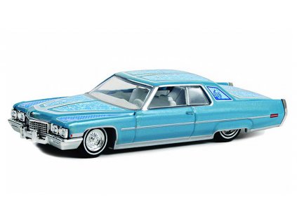 Cadillac Coupe Deville 1972 1:64 - GreenLight  Cadillac Coupe Deville 1972 California Lowriders 2 - kovový model auta