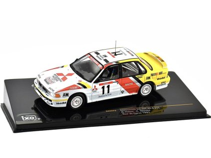 Mitsubishi Galant VR-4 #11 Tour de Corse 1991 1:43 - IXO Models  Mitsubishi Galant VR4 No.11 Tour de Corse 1991 Holzer / Wendel - kovový model auta