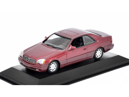Mercedes-Benz S-Class 600 SEC ( C140 ) 1:43 - MAXICHAMPS  Mercedes S Class 600SEC C140 1992 - kovový model auta