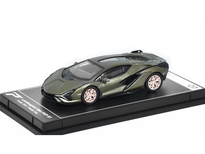 Lamborghini Sian FKP 37 khakí 1:64 - PosterCars  Lamborghini Sian FKP 37 Hypercar League Collection - kovový model auta