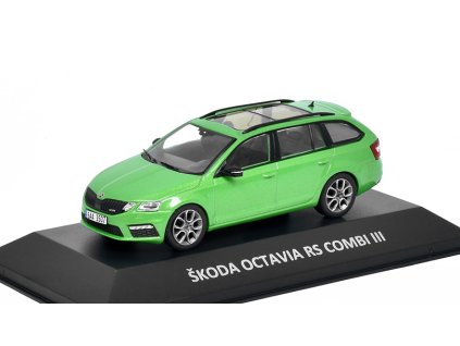 Škoda Octavia RS Combi III 1:43 - Kaleidoskop slavných vozů časopis s modelem #56  Škoda Octavia RS Combi III 2017 - DeAgostini - kovový model auta