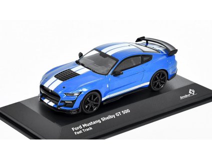 Ford Mustang Shelby GT 500 modrý - 1:43 Solido  Mustang Shelby GT500 - kovový model auta