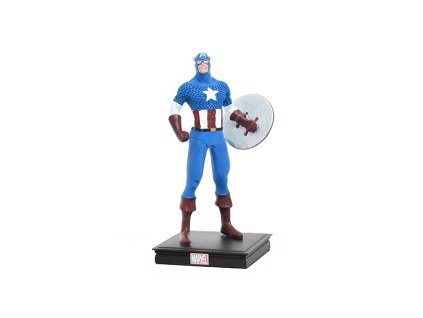 Captain America 1:16 - časopis s figurkou Hrdinové Marvel 3D  Figurka Captain America 1/16 s časopisem