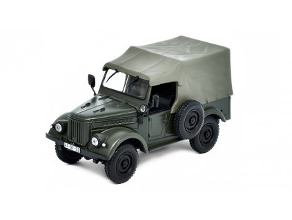 GAZ 69 1:43 - Kultovní auta ČSSR #5 - časopis s modelem  GAZ-69 - kovový model auta