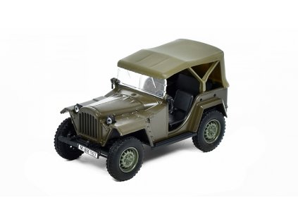 GAZ-67B 1:43 Kultovní auta ČSSR #36 - časopis s modelem  GAZ 67 B - kovový model auta