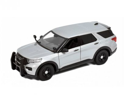 Ford Police Interceptor Utility šedá 1:24 - MOTORMAX  Ford Police Interceptor Utility - kovový model auta