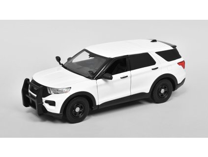 Ford Police Interceptor Utility bílá 1:24 - MOTORMAX  Ford Police Interceptor Utility - kovový model auta