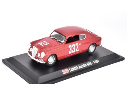 Lancia Aurelia B20 #332 1951 1:43 Hachette časopis s modelem  Lancia Aurelia B 20 Spider No.332 1951 - časopis s modelem