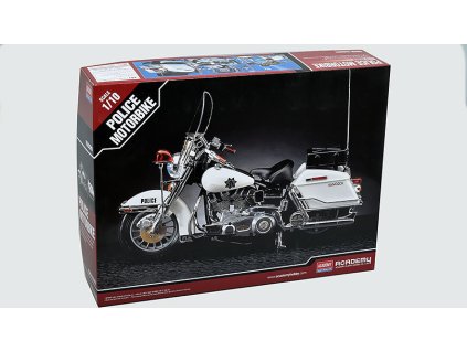 Harley Davidson Police Motorbike 1:10 - stavebnice Akademy  Harley Davidson Policie - stavebnice motorký