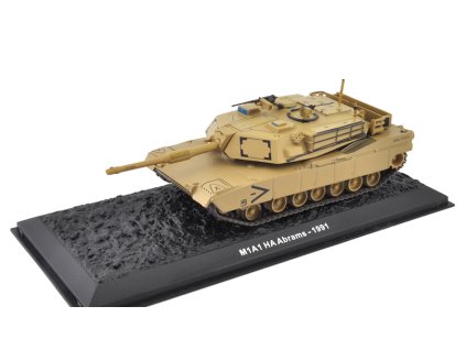 Abrams M1A1HA 1991 1:72 Atlas časopis s modelem  M1 A1 HA Abrams 1991 - kovový model tanku