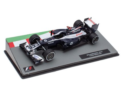 Williams FW34 2012 Pastor Maldonado 1:43 - Formula 1 Cars časopis s modelem  Williams FW 34 2012 Pastor Maldonado - kovový model auta