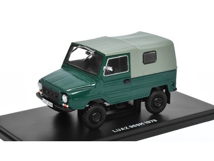 LUAZ 969M 1979 1:24 - časopis Nezapomenutelné auta #40 s modelem  LUAZ 969 M 1979 - kovový model auta