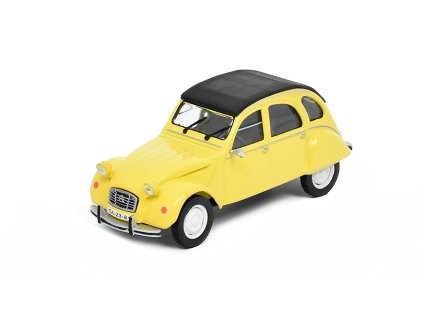 Citroen 2CV 1:43 - Kultovní auta ČSSR Časopis s modelem  Citroen 2 CV Kultowe auta - kovový model auta