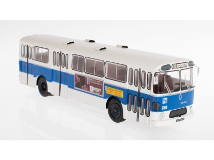 Berliet PHL100 RATVM Marseille 1962 1:43 - Hachette časopis s modelem  Berliet PHL 100 RATVM Marseille 1962 - kovový model autobusu