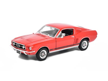 Ford Mustang GT 1967 1:24 - Welly  Ford Mustang - kovový model