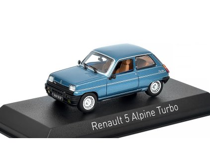 Renault 5 Alpine Turbo 1983 modrá 1:43 - NOREV  Renault 5 Alpine Turbo 1983 - kovový model auta
