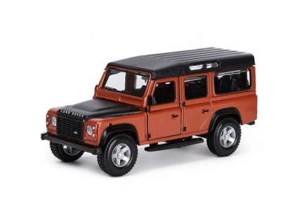 Land Rover Defender 110 1995 oranžová 1:32 - Bburago  Land Rover Defender - kovový model