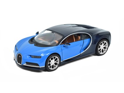 Bugatti Chiron 2016 modrá 1:24 - Maisto  Bugatti Chiron 1/24 - kovový model auta
