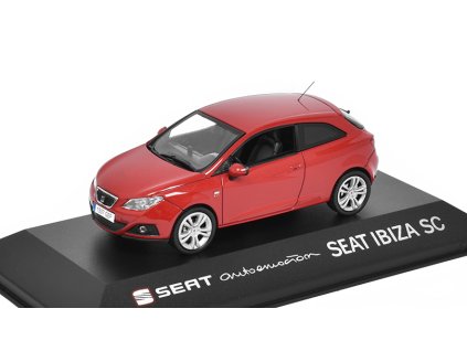 Seat Ibiza SC červená 1:43 - Auto Emotion Seat Collection  Seat Ibiza SC - kovový model auta