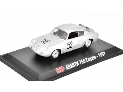 Abarth 750 Zagato #52 1957 1:43 Hachette časopis s modelem  FIAT Abarth 750 Zagato No.52 1957 - časopis s modelem