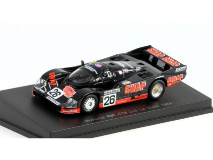 Porsche 956 #26 2nd Le Mans 1984 1:64 - Spark Model  Porsche 956 - kovový model