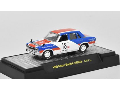Datsun Bluebird 1600SS 1969 1:64 - M2 Machines  Datsun Bluebird 1600 SS 1969 - kovový model auta