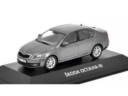 Škoda Octavia III 1:43 1:43 - Kaleidoskop slavných vozů časopis s modelem #60  Škoda Octavia 3 2013 - DeAgostini - kovový model auta