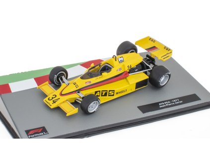 ATS PC4 1977 Jean-Pierre Jarier 1:43 - Formula 1 Cars časopis s modelem  ATS PC 4 1977 Jean-Pierre Jarier - kovový model auta