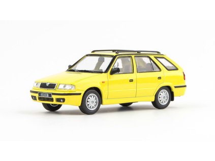 Škoda Felicia FL Combi 1998 Žlutá Telecom 1:43 - Abrex  Škoda Felicia FL Combi 1998 - kovový model auta