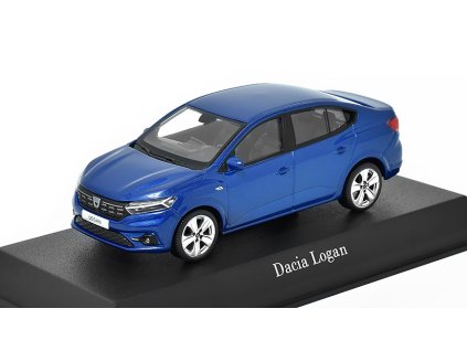 Dacia Logan 2021 modrá 1:43 - Norev  Dacia Logan 2021 - kovový model auta