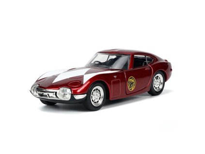 Toyota 2000GT 1967 s figurkou Red Ranger 1:32 - Jada Toys  Toyota 2000 GT 1967 + Red Ranger 1/32