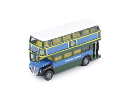 Double Decker Bus Live and Let Die 1:64 - MotorMax  Double Decker Autobus - Live and Let Die James Bond Collection - model motorky