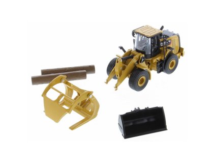 Caterpillar 950M Kolový nakladač s vidlicí 1:64 - Diecast Masters  CAT 950 M Kolový nakladač s vidlicí - 1/64