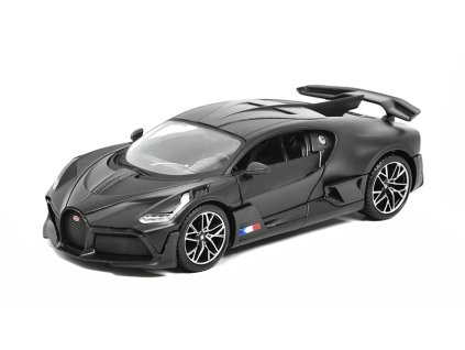 Bugatti Divo 2018 černá matná 1:24 - Maisto  Bugatti Divo 2018 1/24 - kovový model auta