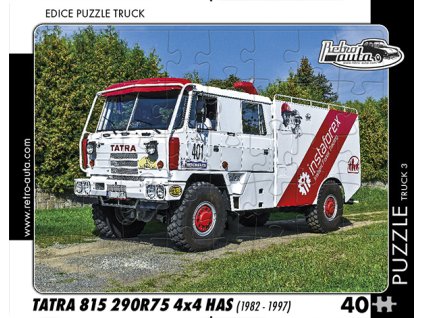 Puzzle Truck č. 3 - Tatra 815 290R75 4x4 HAS 1982-1997 - 40 dílků  Puzzle Truck č. 3 - Tatra 815 290 R75 4x4 HAS 1982 - 1997 - 40 dílků