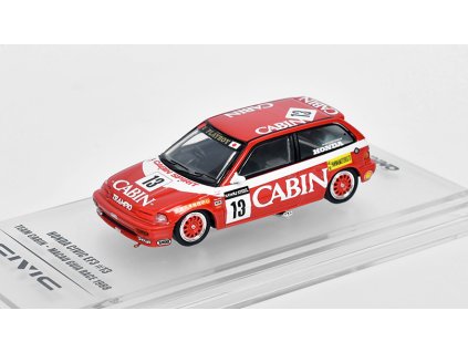 Honda Civic EF3 #13 Macau Guia Race 1988 1:64 - INNO Models  Honda Civic EF3 No.13 Team Cabin Macau Guia Race 1988 - kovový model auta