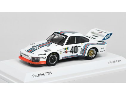 Porsche 935 #40 24h Le Mans 1976 1:64 - TARMAC pro MINICHAMPS  Porsche 935/76 N.40 24h Le Mans Martini Racing - kovový model auta 1/64