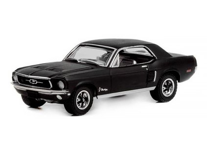 Ford Mustang Coupe 1968 černá 1:64 - GreenLight  Ford Mustang - kovový model
