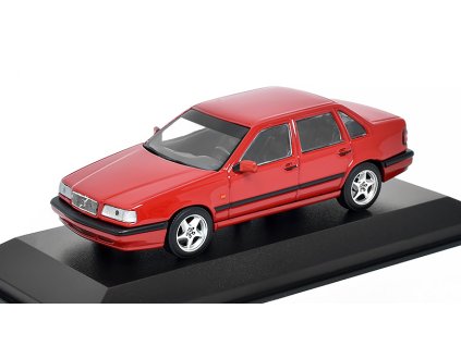 Volvo 850 1994 červená 1:43 - MAXICHAMPS  Volvo-850 1994 - kovový model auta