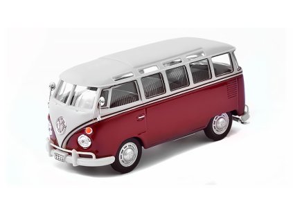Volkswagen T1 Samba Minibus 1962 červená 1:43 - Cararama  VW T1 - kovový model