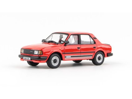 Škoda 120L 1984 Červená Šípková 1:43 - Abrex  Škoda 120 L 1984 - kovový model auta