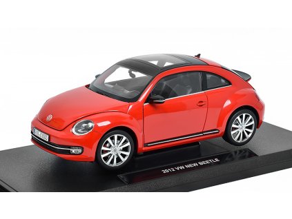 Volkswagen New Beetle 2012 1:18 - Welly  VW New Beetle 1/18 - kovový model auta