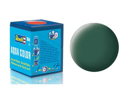 Barva Revell akrylová matná tmavě zelená (dark green mat) - 18 ml  Barva Revell akrylová matná tmavě zelená (dark green mat)