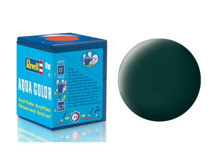 Barva Revell akrylová matná černozelená (black-green mat) - 18 ml  Barva Revell akrylová matná černozelená (black-green mat)