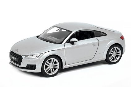 Audi TT (8S) šedá 1:24 - Welly  Audi TT 8 S - kovový model auta