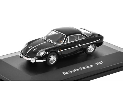 Renault Alpine Berlinette Dinalpin 1967 1:43 - Eligor časopis s modelem  Berlinette Dinalpin 1967 - kovový model