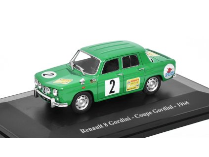 Renault 8 Gordini Coupe #2 1968 1:43 - Eligor časopis s modelem  Renault 8 Gordini Coupe Gordini No.2 1968 - kovový model