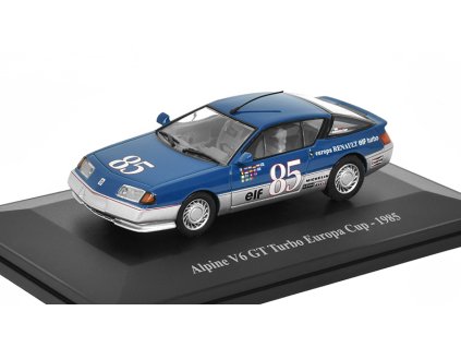 Renault Alpine V6 GT Turbo Europa Cup 1985 1:43 - Eligor časopis s modelem  Renault Alpine V6 GT Turbo Europa Cup 1985 - kovový model