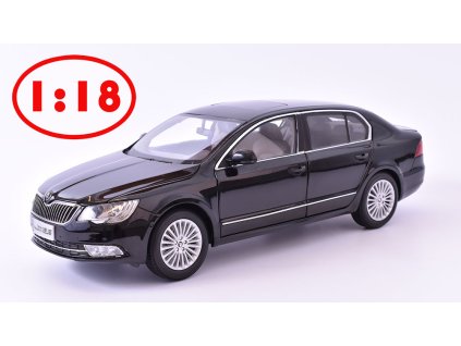Škoda Superb 2 FL 2013 Černá 1:18 - Abrex BAZAROVÉ ZBOŽÍ  Škoda Superb - kovový model BAZAROVÉ ZBOŽ